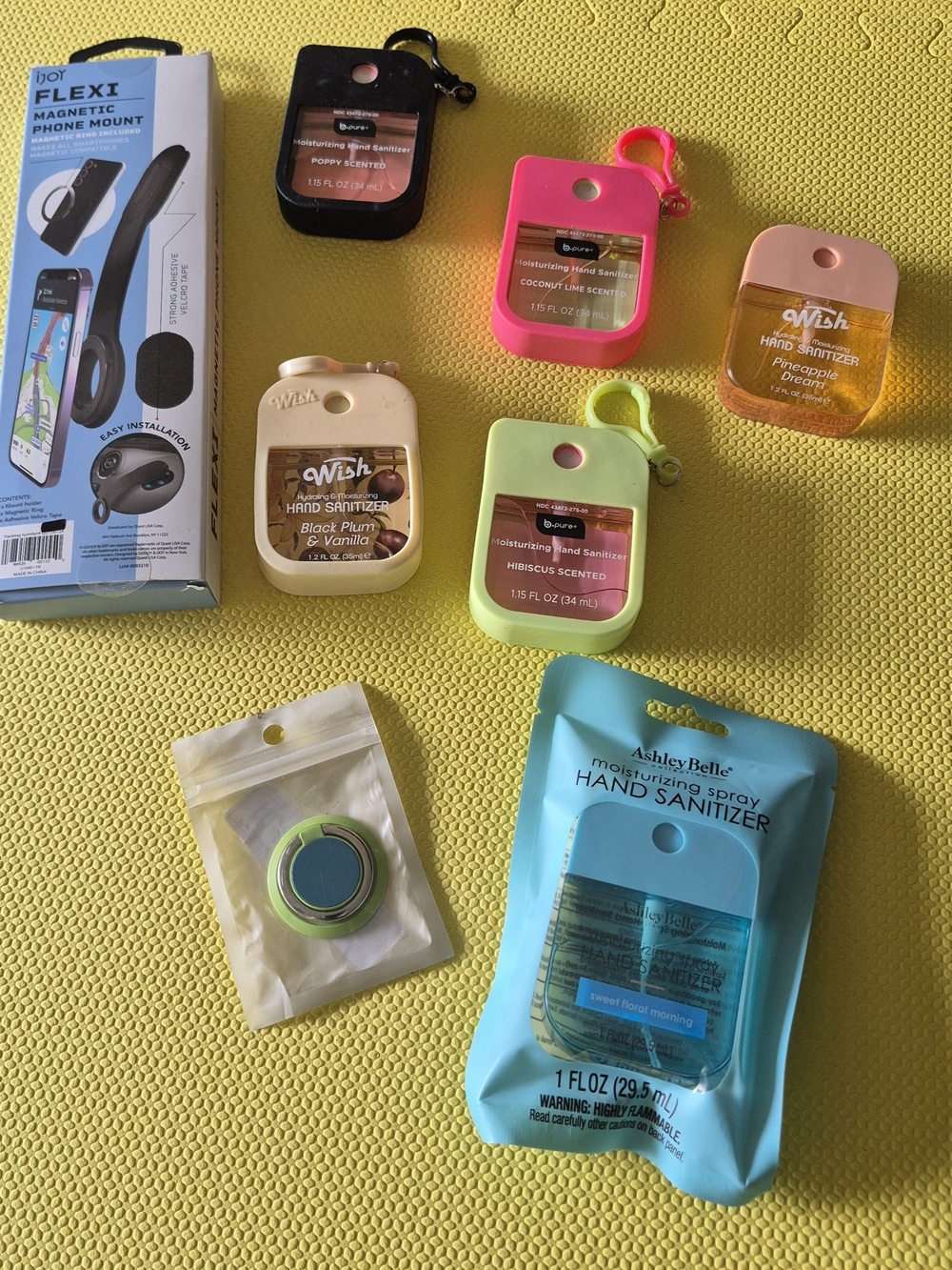 Wish Pink and Orange Pocket Hand Sanitizer Holders - Assorted Colors